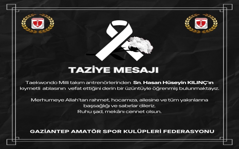 TAZİYE MESAJI